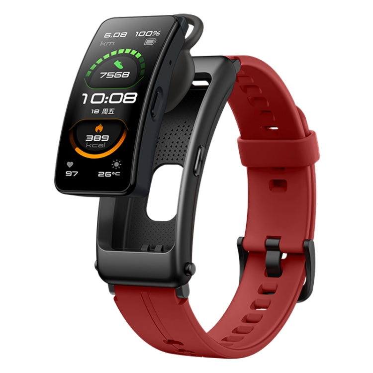 Original Huawei Band B6 FDS-B19 1.53 inch AMOLED Screen IP57 Waterproof Smart Bluetooth Earphone Wristband Bracelet, Sport Version, Support Heart Rate Monitor / Information Reminder / Sleep Monitor (Coral Red) - Wearable Devices by Huawei | Online Shopping UK | buy2fix