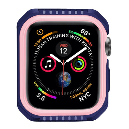 Smart Watch Shockproof Two Color Protective Case for Apple Watch Series 3 38mm(Pink Blue) - Watch Cases by buy2fix | Online Shopping UK | buy2fix