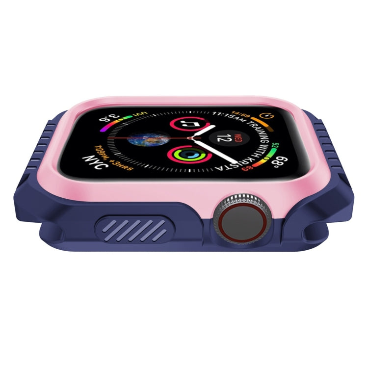 Smart Watch Shockproof Two Color Protective Case for Apple Watch Series 3 38mm(Pink Blue) - Watch Cases by buy2fix | Online Shopping UK | buy2fix