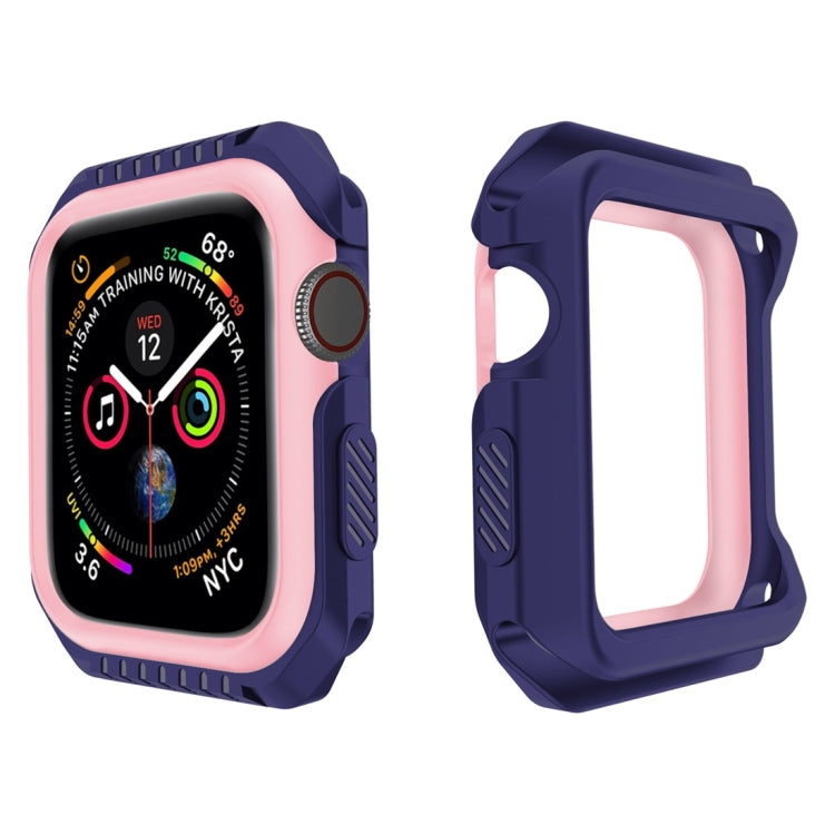 Smart Watch Shockproof Two Color Protective Case for Apple Watch Series 3 42mm(Pink Blue) - Watch Cases by buy2fix | Online Shopping UK | buy2fix