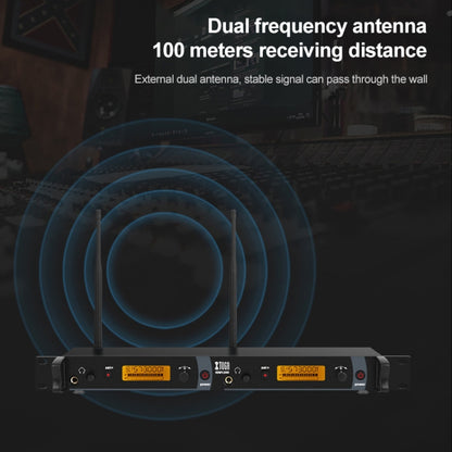 XTUGA IEM1200 Wireless Transmitter 8 Bodypack Stage Singer In-Ear Monitor System (UK Plug) - Microphone by buy2fix | Online Shopping UK | buy2fix