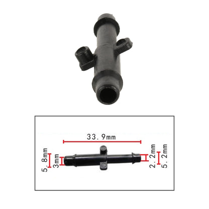 10pcs/Bag Car Straight Type Wiper Spray Nozzle Water Pipe Connection Tube - Others by buy2fix | Online Shopping UK | buy2fix