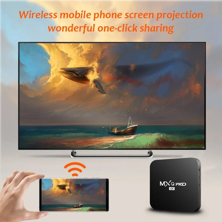MXQ Pro 4K TV Box Rockchip RK3228A Quad Core CPU Android 7.1, 1GB+8GB wtih Remote Control, US Plug - RK3228A by buy2fix | Online Shopping UK | buy2fix