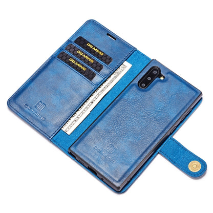 DG.MING Crazy Horse Texture Flip Detachable Magnetic Leather Case with Holder & Card Slots & Wallet for Samsung Galaxy Note 10(Blue) - Galaxy Phone Cases by DG.MING | Online Shopping UK | buy2fix