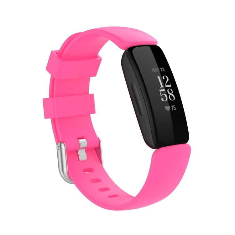 For Fitbit Inspire 2 TPE Watch Band, Size:S(Pink) - Watch Bands by buy2fix | Online Shopping UK | buy2fix