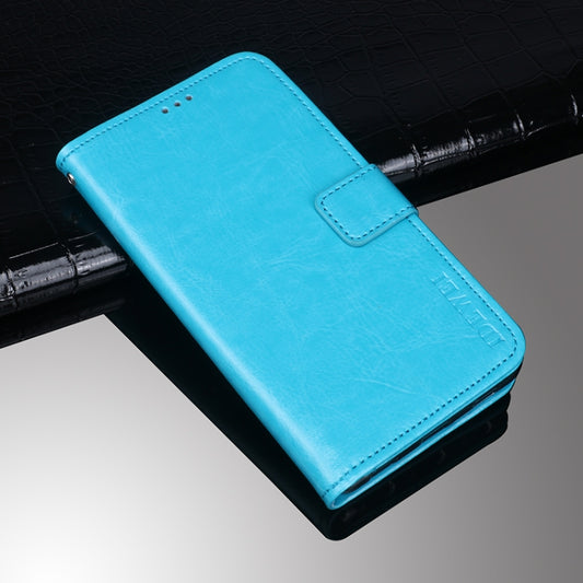 For Honor 50 Pro idewei Crazy Horse Texture Horizontal Flip Leather Case with Holder & Card Slots & Wallet(Sky Blue) - Honor Cases by idewei | Online Shopping UK | buy2fix