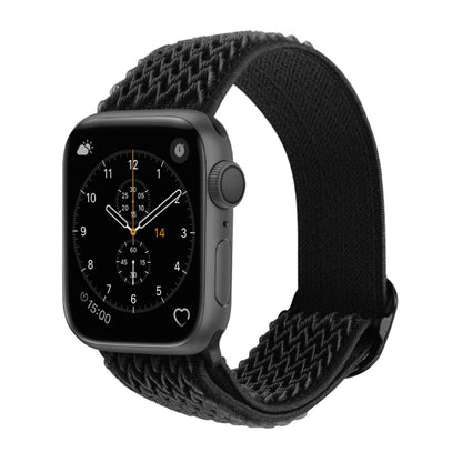 Wave Texture Nylon Watch Band For Apple Watch Ultra 49mm&Watch Ultra 2 49mm / Series 9&8&7 45mm / SE 3&SE 2&6&SE&5&4 44mm / 3&2&1 42mm(Black) - Watch Bands by buy2fix | Online Shopping UK | buy2fix