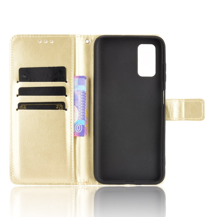 For Blackview A90 Crazy Horse Texture Horizontal Flip Leather Case with Holder & Card Slots & Lanyard(Gold) - More Brand by buy2fix | Online Shopping UK | buy2fix