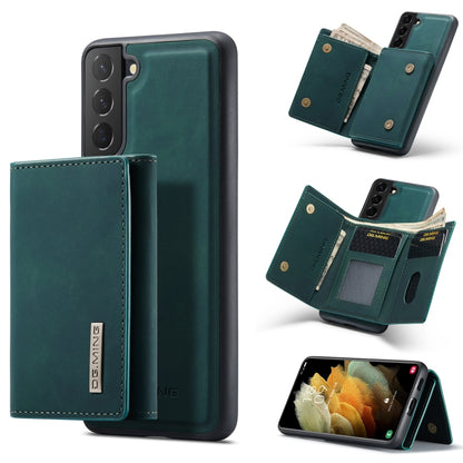 For Samsung Galaxy S21 DG.MING M1 Series 3-Fold Multi Card Wallet  Back Cover Shockproof Case with Holder Function(Green) - Galaxy Phone Cases by DG.MING | Online Shopping UK | buy2fix