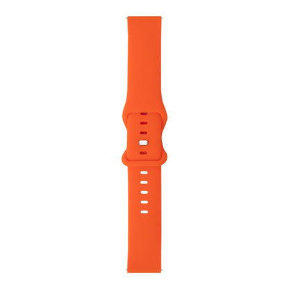 For Huawei Watch GT 2 46mm 8-buckle Silicone Watch Band(Orange) - Watch Bands by buy2fix | Online Shopping UK | buy2fix