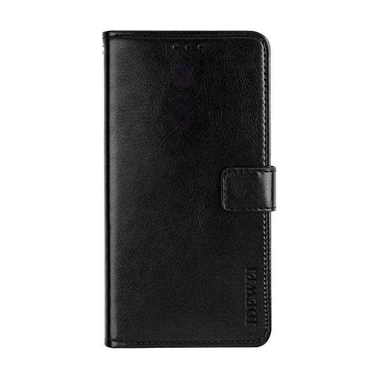 For Alcatel 1 2021 idewei Crazy Horse Texture Horizontal Flip Leather Case with Holder & Card Slots & Wallet(Black) - More Brand by idewei | Online Shopping UK | buy2fix