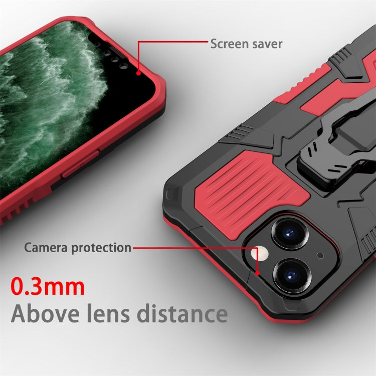 For iPhone 13 Machine Armor Warrior Shockproof PC + TPU Protective Case(Red) - iPhone 13 Cases by buy2fix | Online Shopping UK | buy2fix