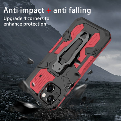 For iPhone 13 Machine Armor Warrior Shockproof PC + TPU Protective Case(Red) - iPhone 13 Cases by buy2fix | Online Shopping UK | buy2fix