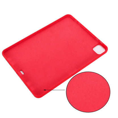 For iPad Pro 11 2022 / 2021 Pure Color Liquid Silicone Shockproof Full Coverage Tablet Case(Red) - iPad Pro 11 (2022/2021) Cases by buy2fix | Online Shopping UK | buy2fix