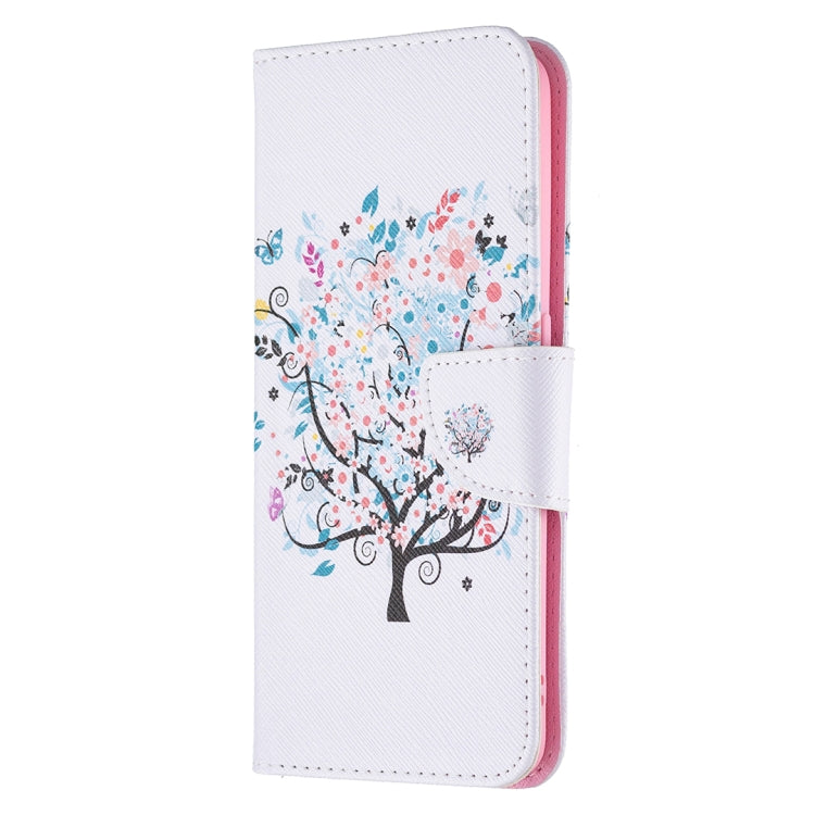 For OPPO A94 5G / Reno5 Z 5G / F19 Pro+ Colored Drawing Pattern Horizontal Flip Leather Case with Holder & Card Slots & Wallet(Tree) - OPPO Cases by buy2fix | Online Shopping UK | buy2fix