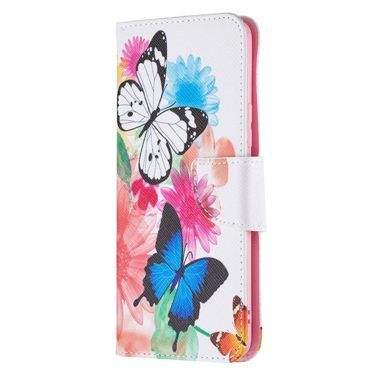 For OPPO Realme 8 / Realme 8 Pro Colored Drawing Pattern Horizontal Flip Leather Case with Holder & Card Slots & Wallet(Butterflies) - Realme Cases by buy2fix | Online Shopping UK | buy2fix