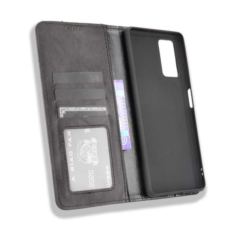 For Blackview A100 Magnetic Buckle Retro Crazy Horse Texture Horizontal Flip Leather Case with Holder & Card Slots & Photo Frame(Black) - More Brand by buy2fix | Online Shopping UK | buy2fix