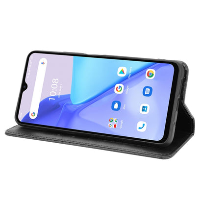 For Umidigi Power 5 Magnetic Buckle Retro Crazy Horse Texture Horizontal Flip Leather Case with Holder & Card Slots & Photo Frame(Black) - More Brand by buy2fix | Online Shopping UK | buy2fix