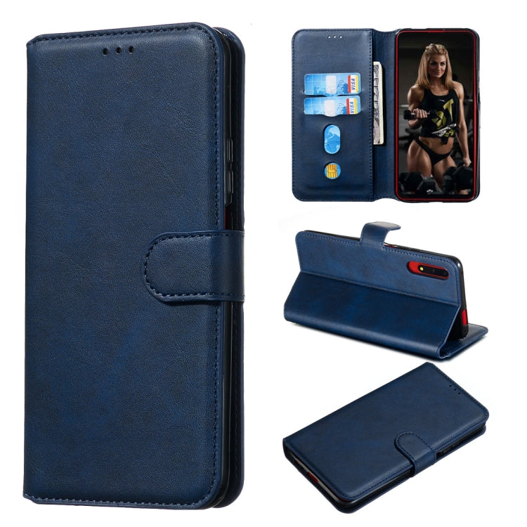 For Huawei Honor 9X / Honor 9X Pro Classic Calf Texture Horizontal Flip PU Leather Case, with Holder & Card Slots & Wallet(Blue) - Honor Cases by buy2fix | Online Shopping UK | buy2fix