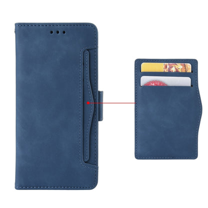 For Blackview A100 Skin Feel Calf Pattern Horizontal Flip Leather Case with Holder & Card Slots & Photo Frame(Blue) - More Brand by buy2fix | Online Shopping UK | buy2fix