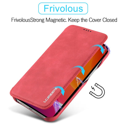 For iPhone 13 mini LC.IMEEKE Hon Ancient Series Horizontal Flip Leather Case with Holder & Card Slot (Red) - iPhone 13 mini Cases by LC.IMEEKE | Online Shopping UK | buy2fix