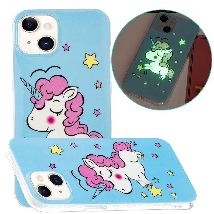 For iPhone 13 Luminous TPU Soft Protective Case(Star Unicorn) - iPhone 13 Cases by buy2fix | Online Shopping UK | buy2fix