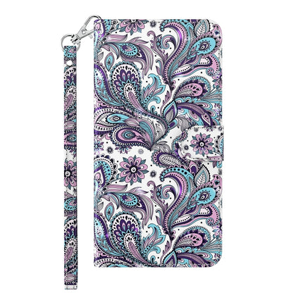 For iPhone 13 3D Painting Pattern Horizontal Flip TPU + PU Leather Case with Holder & Card Slots & Wallet(Swirl Pattern) - iPhone 13 Cases by buy2fix | Online Shopping UK | buy2fix