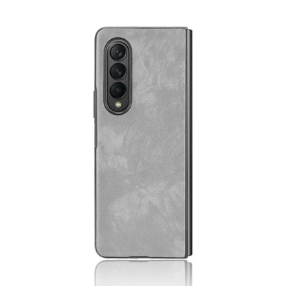 For Samsung Galaxy Z Fold3 5G Shockproof Litchi Texture PC + PU Case(Grey) - Galaxy Phone Cases by GKK | Online Shopping UK | buy2fix