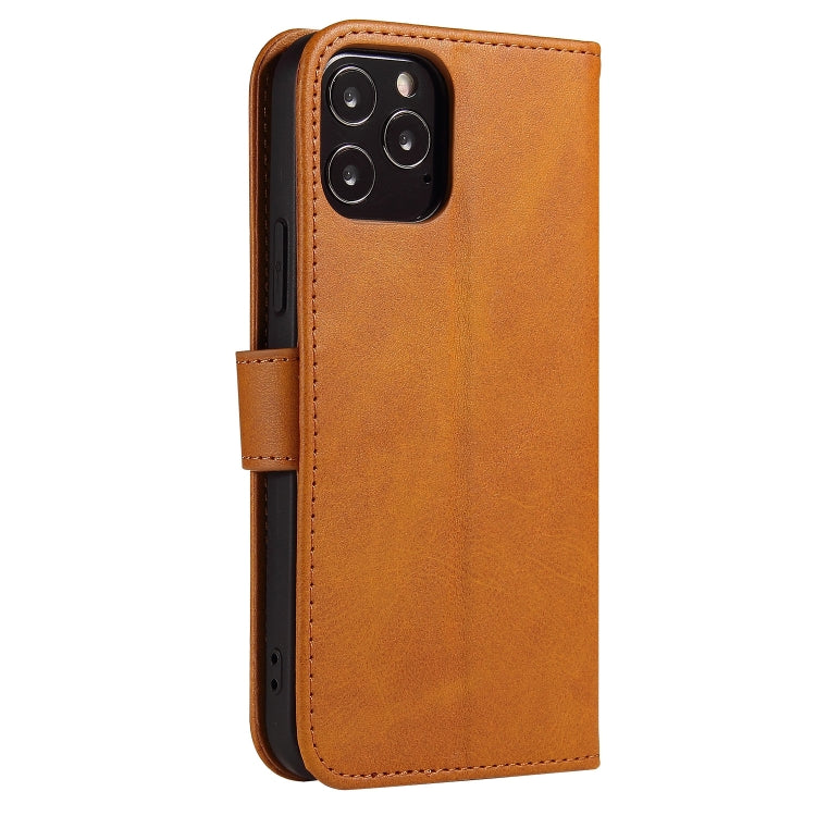 For iPhone 13 Calf Texture Buckle Horizontal Flip Leather Case with Holder & Card Slots & Wallet(Khaki) - iPhone 13 Cases by buy2fix | Online Shopping UK | buy2fix