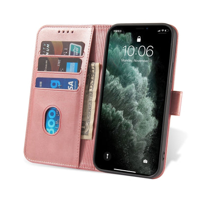 For iPhone 13 Calf Texture Buckle Horizontal Flip Leather Case with Holder & Card Slots & Wallet(Rose Gold) - iPhone 13 Cases by buy2fix | Online Shopping UK | buy2fix