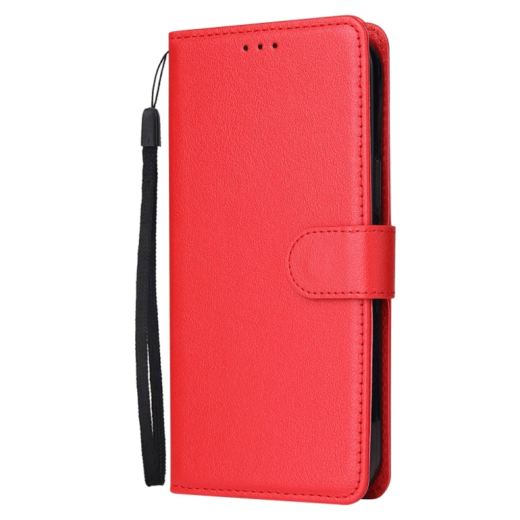 For iPhone 13 Pro Max Multifunctional Horizontal Flip Leather Case, with Three Card Slot & Holder & Photo Frame & Lanyard (Red) - iPhone 13 Pro Max Cases by buy2fix | Online Shopping UK | buy2fix