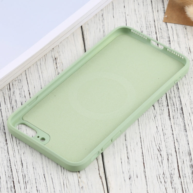 Silicone Full Coverage Shockproof Magsafe Case For iPhone 7 Plus / 8 Plus(Green) - More iPhone Cases by buy2fix | Online Shopping UK | buy2fix