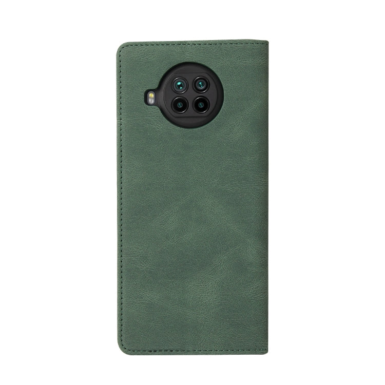 For Xiaomi Mi 10T Lite 5G Simple Suction Closure Horizontal Flip Leather Case with Holder & Card Slot & Wallet(Green) - Xiaomi Cases by buy2fix | Online Shopping UK | buy2fix