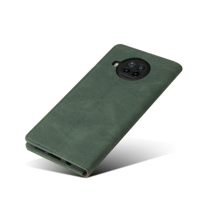 For Xiaomi Mi 10T Lite 5G Simple Suction Closure Horizontal Flip Leather Case with Holder & Card Slot & Wallet(Green) - Xiaomi Cases by buy2fix | Online Shopping UK | buy2fix