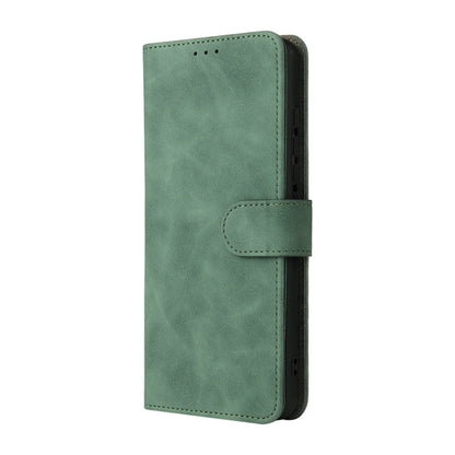 For Motorola Moto G60S Solid Color Skin Feel Magnetic Buckle Horizontal Flip PU Leather Case with Holder & Card Slots & Wallet(Green) - Motorola Cases by buy2fix | Online Shopping UK | buy2fix