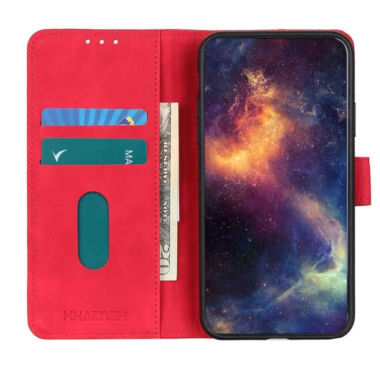 For Xiaomi Mi 11T / 11T Pro KHAZNEH Retro Texture Horizontal Flip Leather Case with Holder & Card Slots & Wallet(Red) - Xiaomi Cases by buy2fix | Online Shopping UK | buy2fix