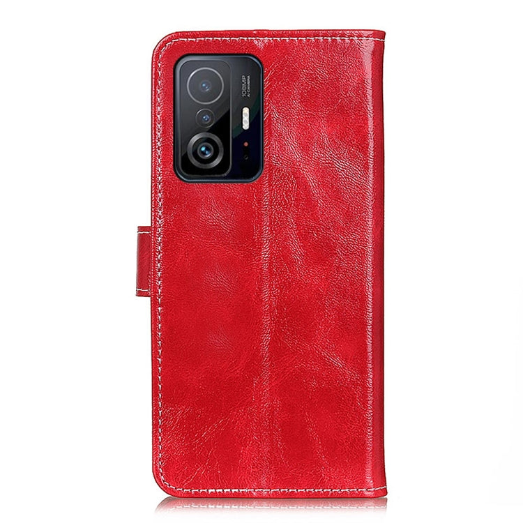 For Xiaomi Mi 11T / 11T Pro Retro Crazy Horse Texture Horizontal Flip Leather Case with Holder & Card Slots & Photo Frame & Wallet(Red) - Xiaomi Cases by buy2fix | Online Shopping UK | buy2fix