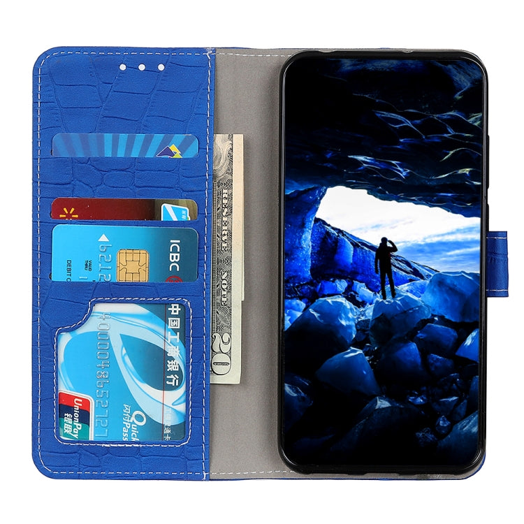 For Xiaomi Mi 11T / 11T Pro Crocodile Texture Horizontal Flip Leather Case with Holder & Card Slots & Wallet(Blue) - Xiaomi Cases by buy2fix | Online Shopping UK | buy2fix