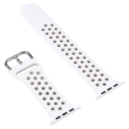 Silicone Watch Band + Protective Case with Screen Protector Set For Apple Watch Series 3 & 2 & 1 38mm(White) - Watch Bands by buy2fix | Online Shopping UK | buy2fix