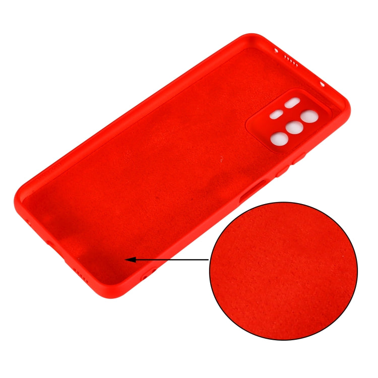 For Xiaomi Redmi Note 10 Pro 5G CN Version / Poco X3 GT 5G Solid Color Liquid Silicone Dropproof Full Coverage Protective Case(Red) - Xiaomi Cases by buy2fix | Online Shopping UK | buy2fix