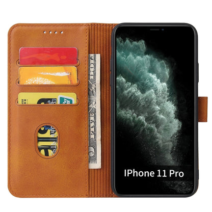 Calf Texture Buckle Horizontal Flip Leather Case with Holder & Card Slots & Wallet For iPhone 11(Khaki) - iPhone 11 Cases by buy2fix | Online Shopping UK | buy2fix