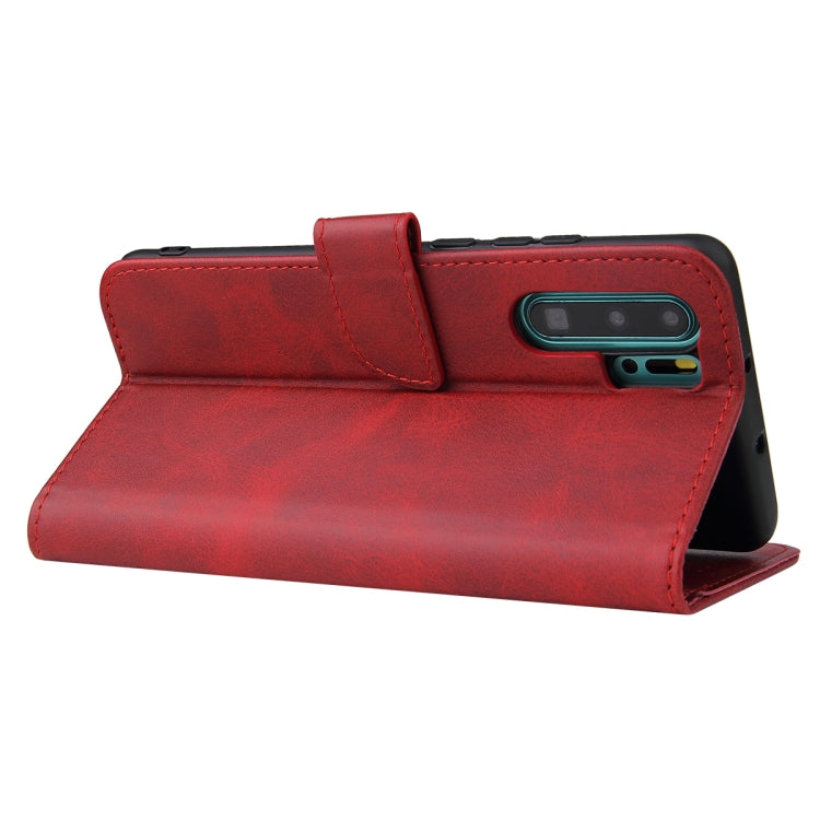 For Huawei P30 Pro Calf Texture Buckle Horizontal Flip Leather Case with Holder & Card Slots & Wallet(Red) - Huawei Cases by buy2fix | Online Shopping UK | buy2fix