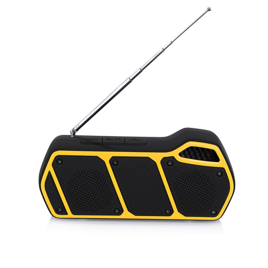 NewRixing NR-5011fm Outdoor Portable Bluetooth Speakerr, Support Hands-free Call / TF Card / FM / U Disk(Yellow) - Desktop Speaker by NewRixing | Online Shopping UK | buy2fix