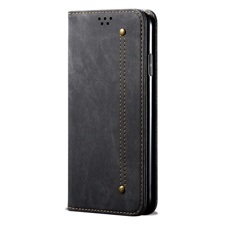 For Huawei Y9 (2019) Denim Texture Casual Style Horizontal Flip Leather Case with Holder & Card Slots & Wallet(Black) - Huawei Cases by buy2fix | Online Shopping UK | buy2fix