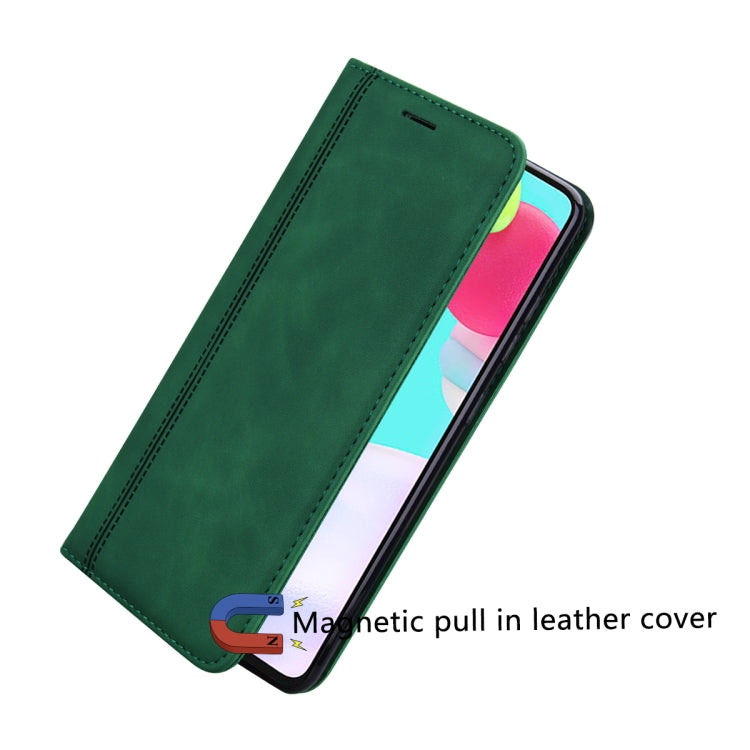 For Xiaomi Redmi 10 Frosted Business Magnetic Horizontal Flip PU Leather Case with Holder & Card Slot & Lanyard(Green) - Xiaomi Cases by buy2fix | Online Shopping UK | buy2fix