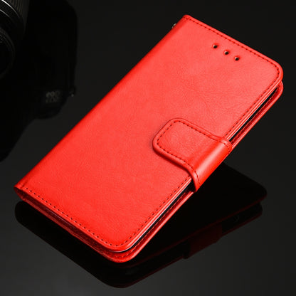 For iPhone XR Crystal Texture Horizontal Flip Leather Case with Holder & Card Slots & Wallet(Red) - More iPhone Cases by buy2fix | Online Shopping UK | buy2fix