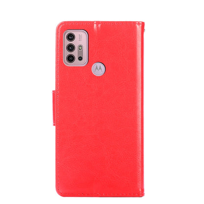 For Motorola Moto G30 Crystal Texture Horizontal Flip Leather Case with Holder & Card Slots & Wallet(Red) - Motorola Cases by buy2fix | Online Shopping UK | buy2fix