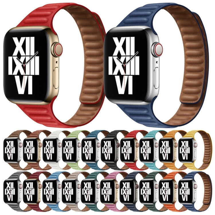 Slimming Loop Magnetic Watch Band For Apple Watch Series 9&8&7 41mm / SE 3&SE 2&6&SE&5&4 40mm / 3&2&1 38mm(Khaki) - Watch Bands by buy2fix | Online Shopping UK | buy2fix