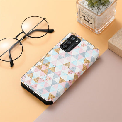 For Blackview A100 Colorful Magnetic Horizontal Flip PU Leather Case with Holder & Card Slot & Wallet(Rhombus) - More Brand by buy2fix | Online Shopping UK | buy2fix