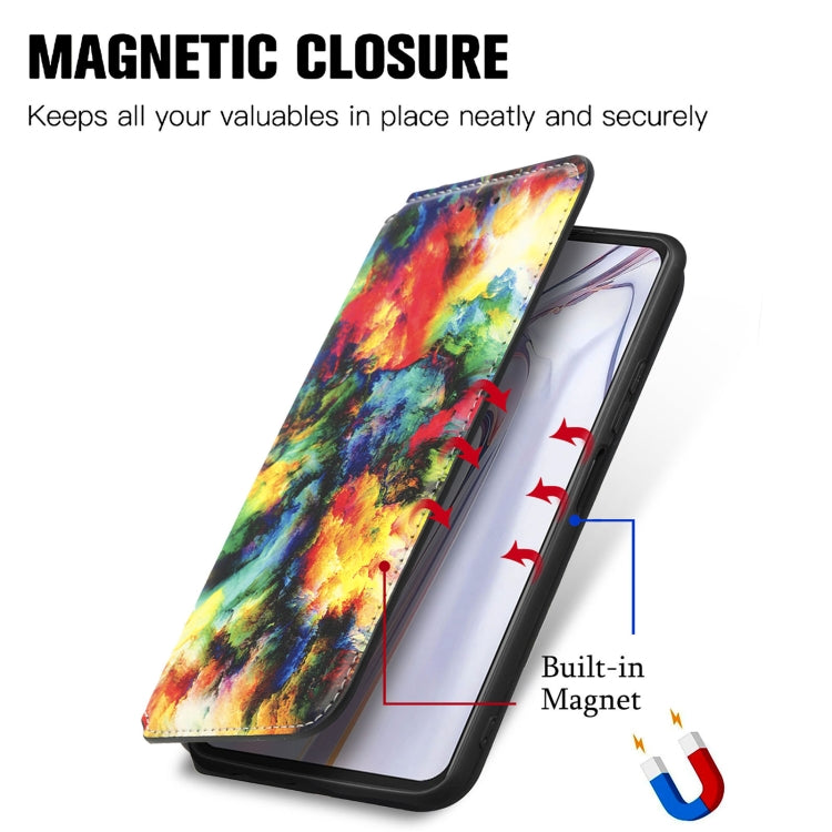 For Blackview A100 Colorful Magnetic Horizontal Flip PU Leather Case with Holder & Card Slot & Wallet(Colorful Cloud) - More Brand by buy2fix | Online Shopping UK | buy2fix